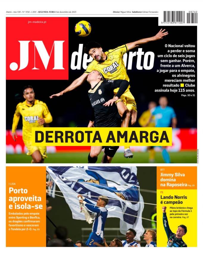 Segunda-feira, 8 de dezembro de 2025