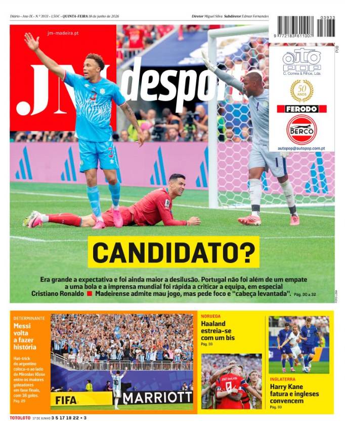 Quinta-feira, 18 de junho de 2026
