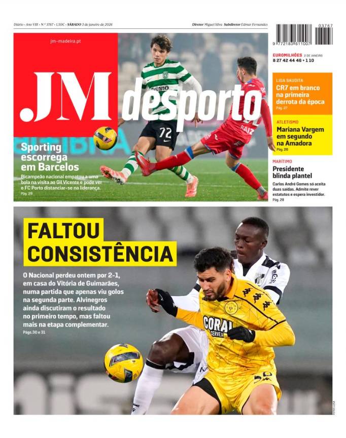 Sábado, 3 de janeiro de 2026