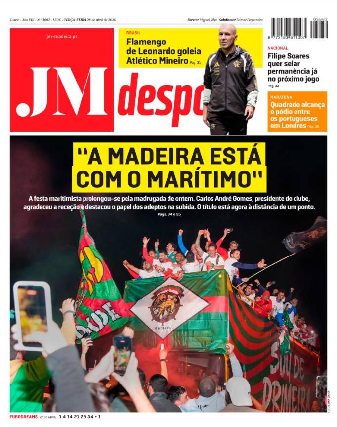 Terça-feira, 28 de abril de 2026