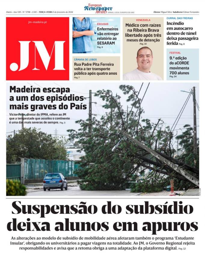 Terça-feira, 3 de fevereiro de 2026