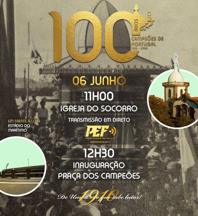 Marítimo assinala 100 anos da conquista do Campeonato de Portugal de 1925/1926