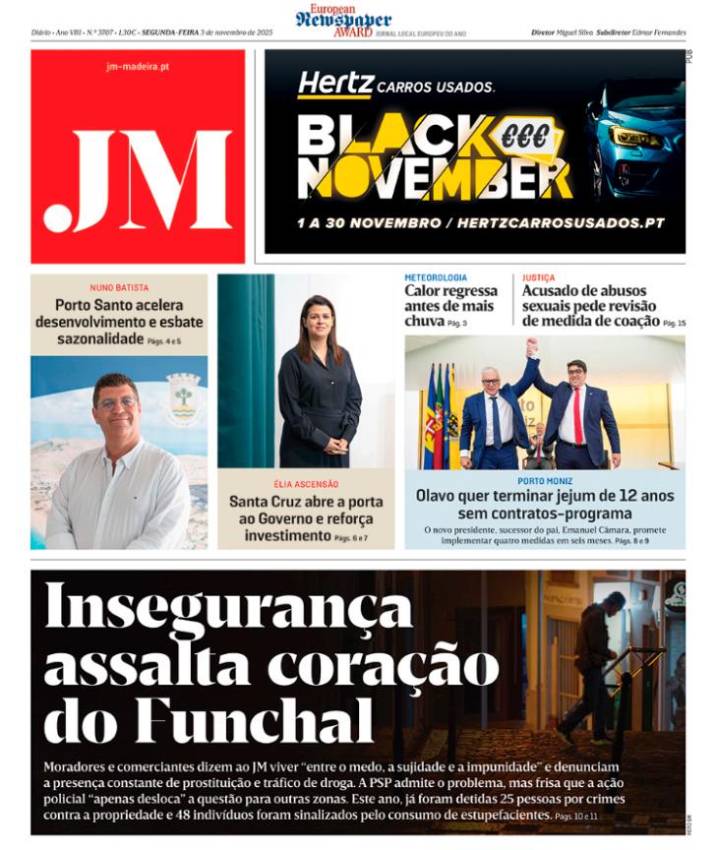 Segunda-feira, 3 de novembro de 2025