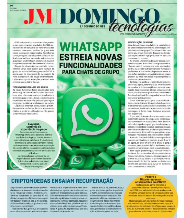 Domingo, 11 de janeiro de 2026