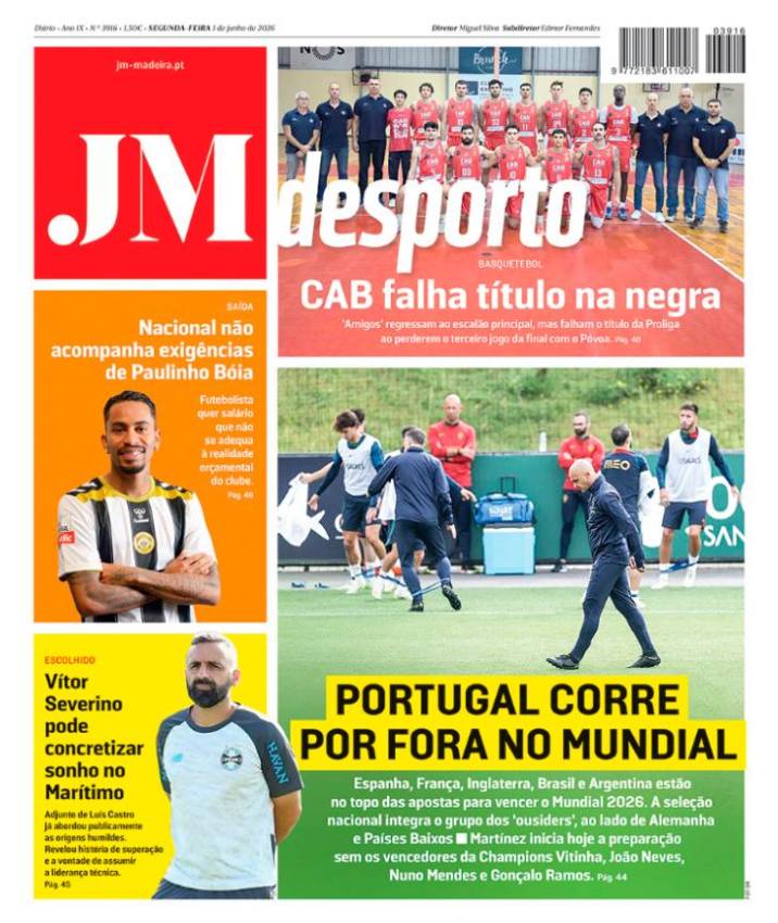 Segunda-feira, 1 de junho de 2026