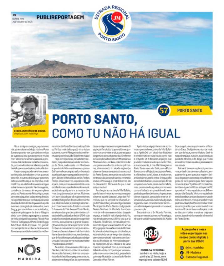 Quinta-feira, 2 de outubro de 2025