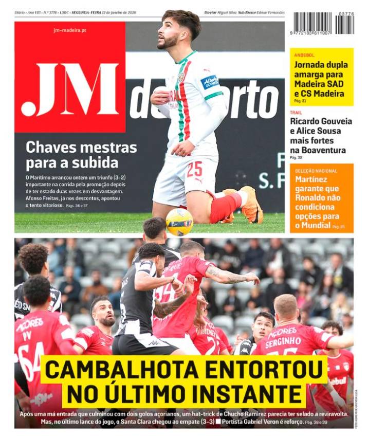 Segunda-feira, 12 de janeiro de 2026