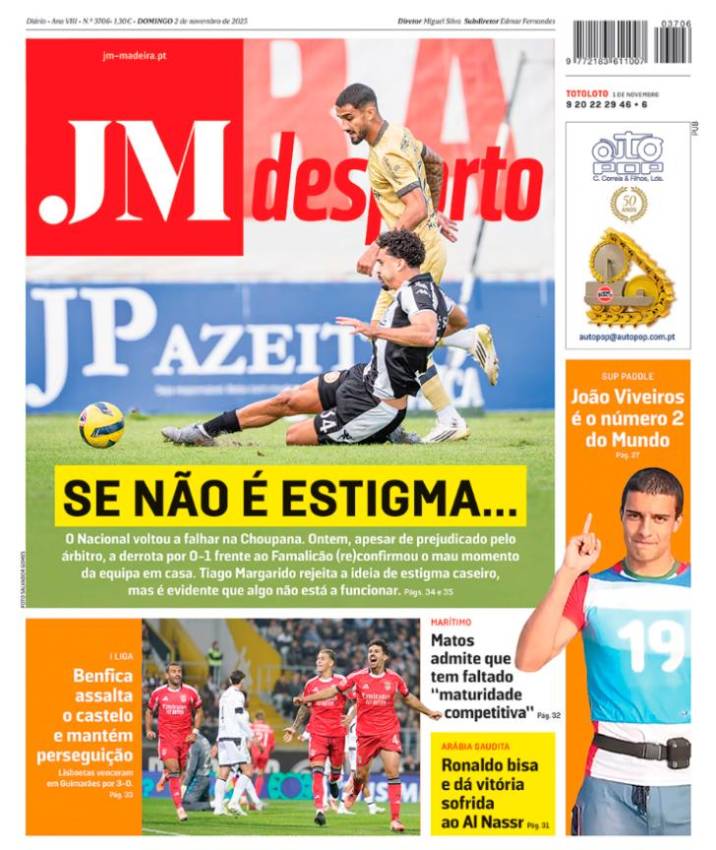 Domingo, 2 de novembro de 2025