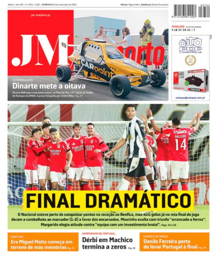 Domingo, 30 de novembro de 2025