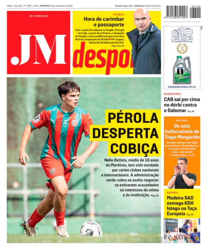 Domingo, 16 de novembro de 2025