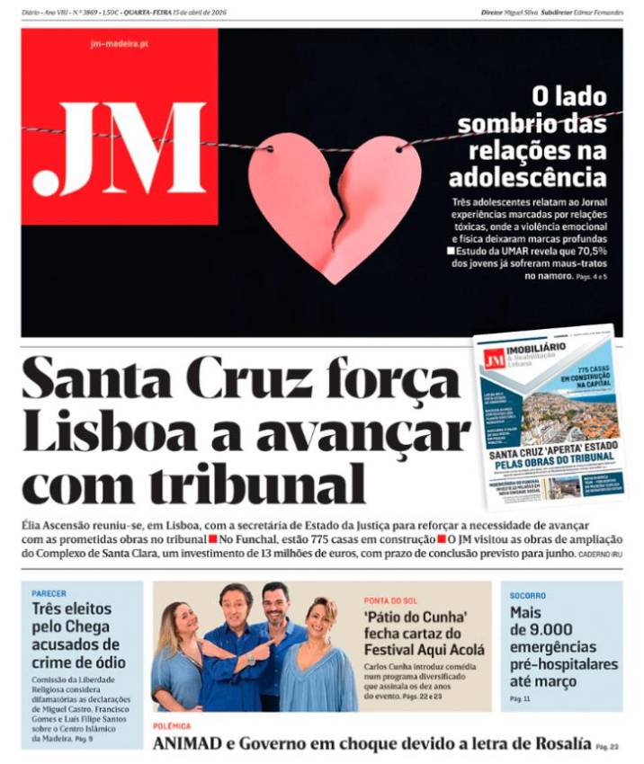 Quarta-feira, 15 de abril de 2026