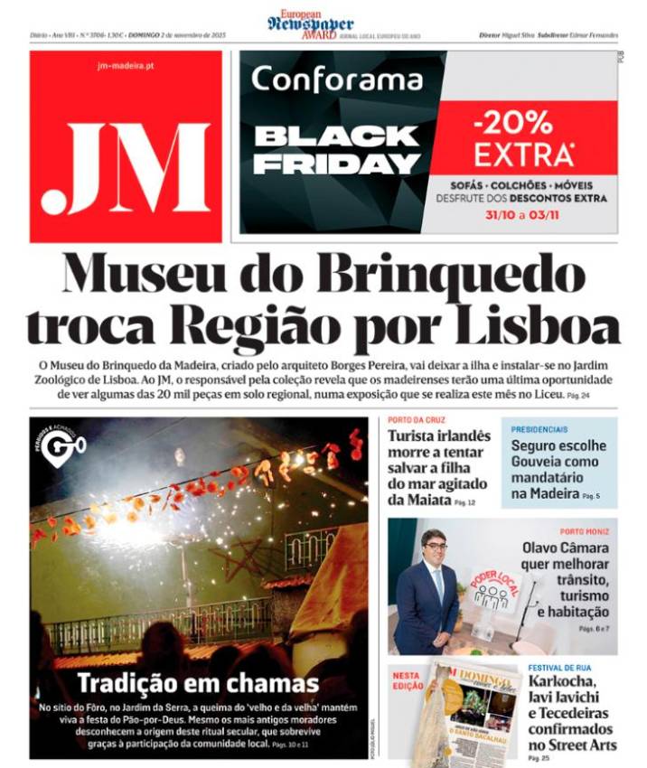 Domingo, 2 de novembro de 2025