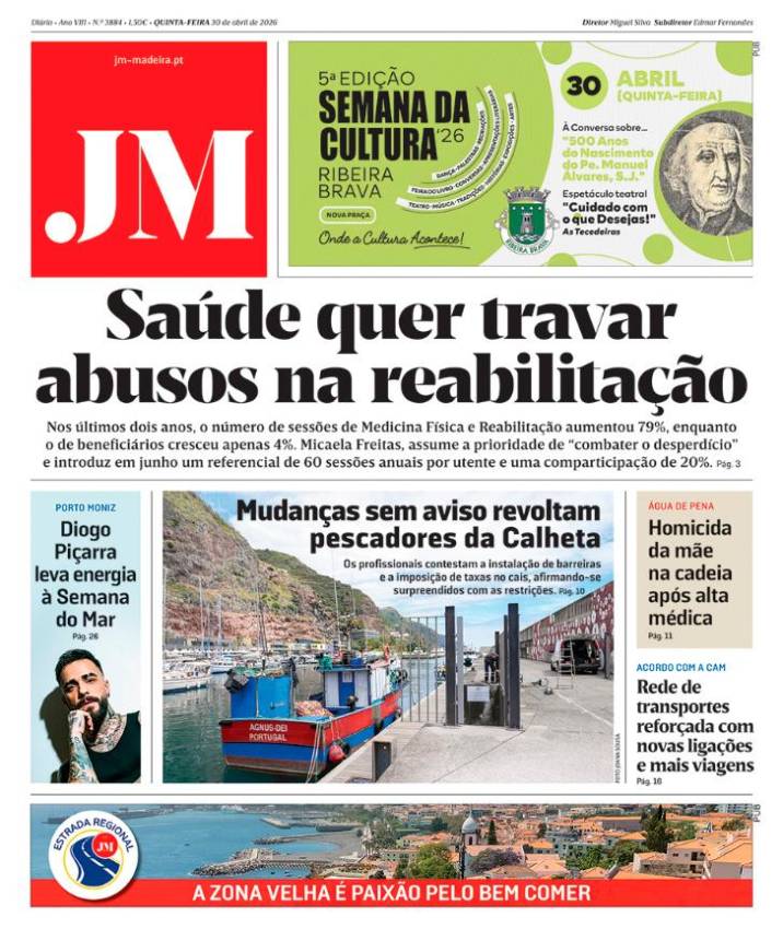 Quinta-feira, 30 de abril de 2026