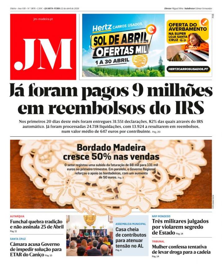 Quarta-feira, 22 de abril de 2026