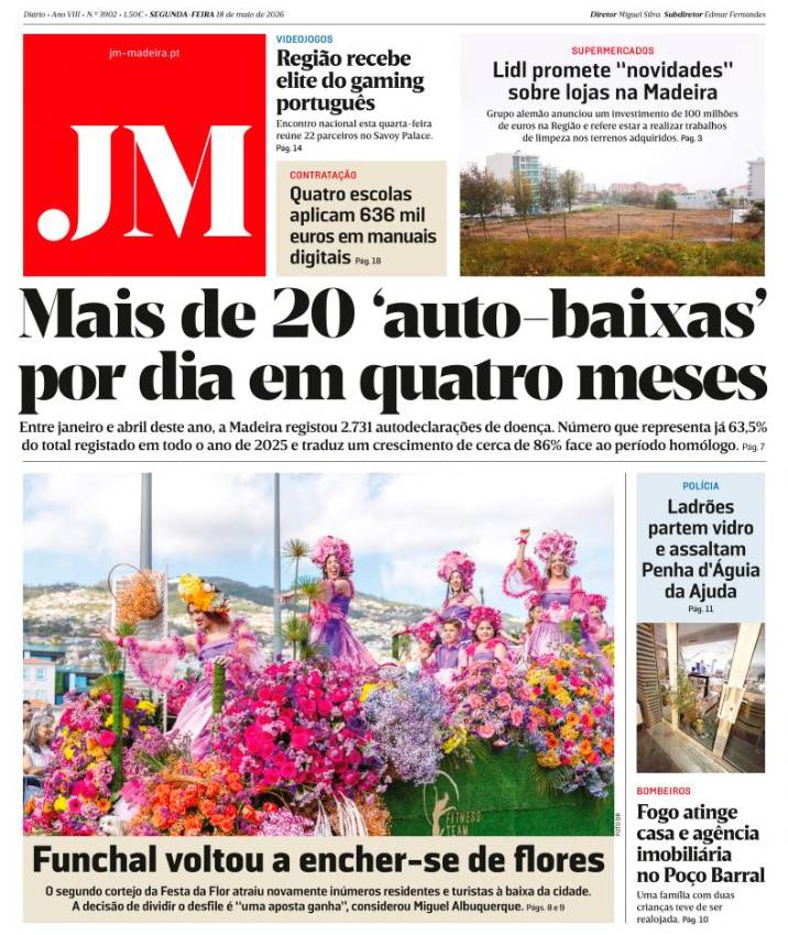 Segunda-feira, 18 de maio de 2026