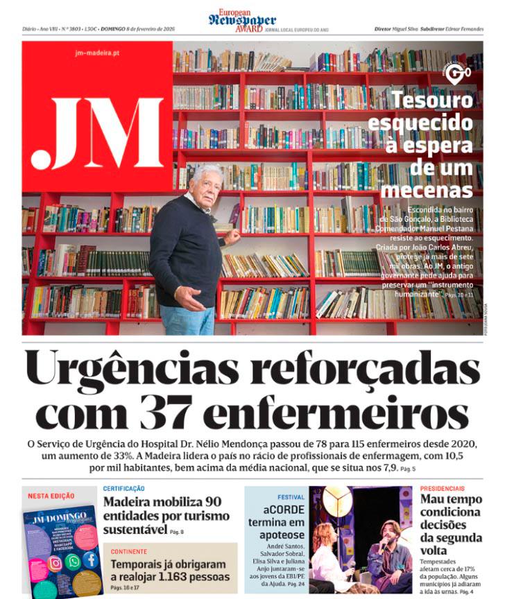 Domingo, 8 de fevereiro de 2026