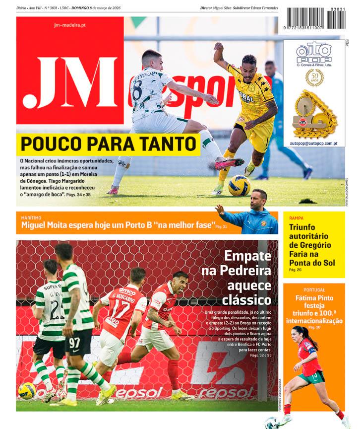 Domingo, 8 de março de 2026