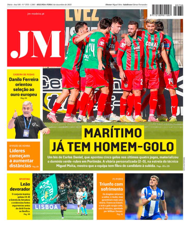 Segunda-feira, 1 de dezembro de 2025