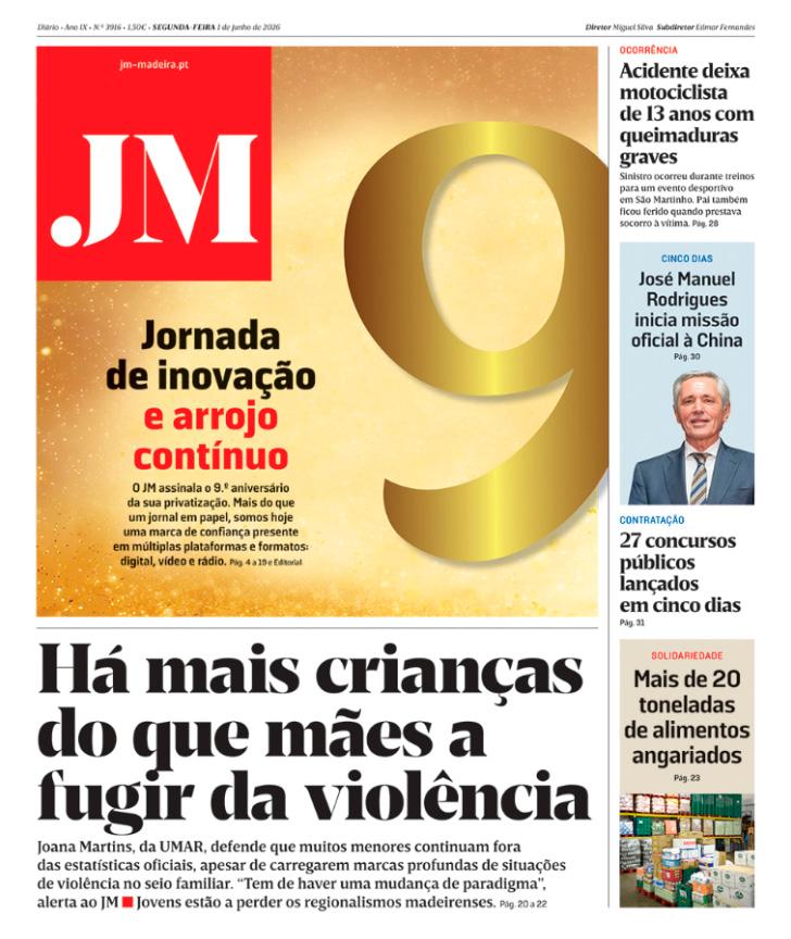 Segunda-feira, 1 de junho de 2026