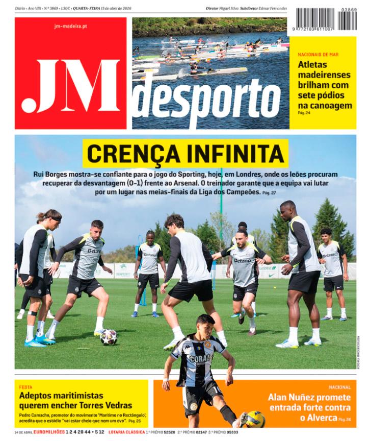 Quarta-feira, 15 de abril de 2026