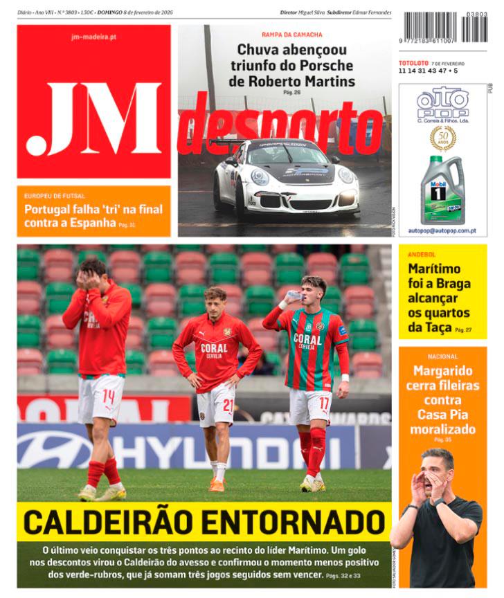 Domingo, 8 de fevereiro de 2026