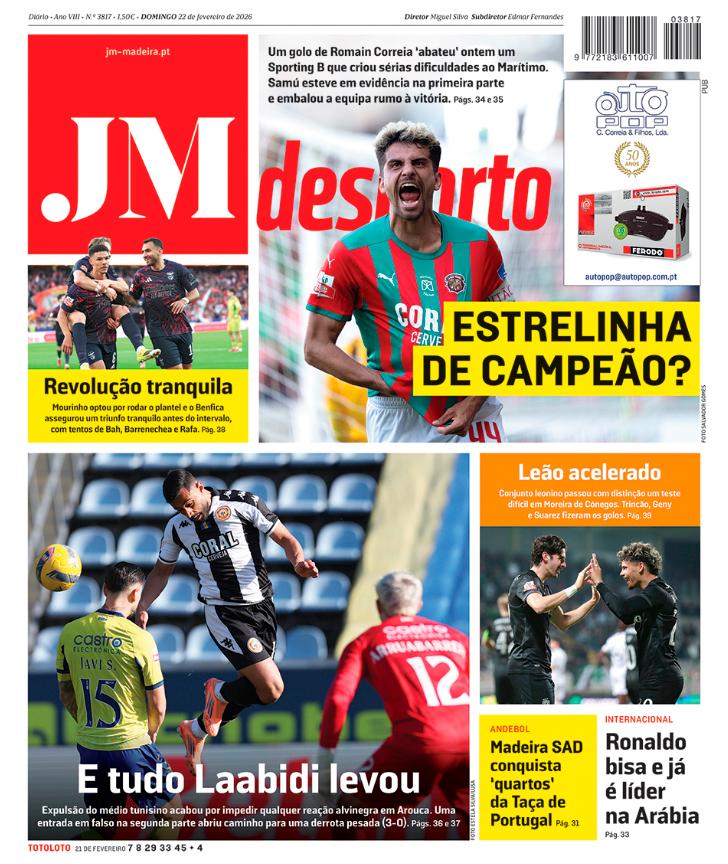 Domingo, 22 de fevereiro de 2026