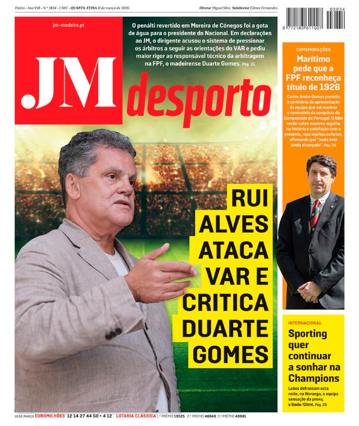 Quarta-feira, 11 de março de 2026