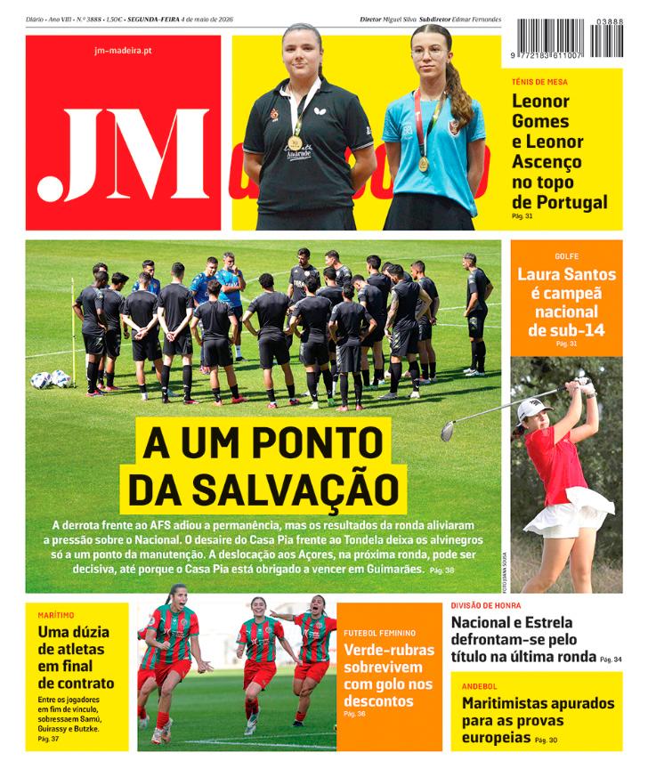 Segunda-feira, 4 de maio de 2026