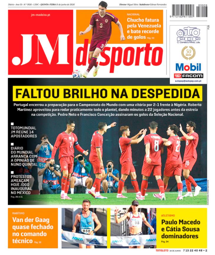 Quinta-feira, 11 de junho de 2026