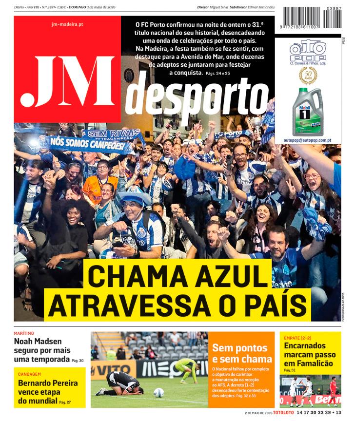 Domingo, 3 de maio de 2026