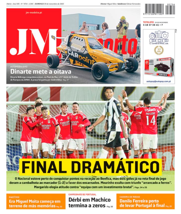 Domingo, 30 de novembro de 2025