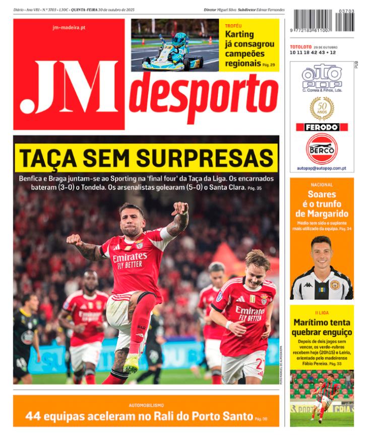 Quinta-feira, 30 de outubro de 2025