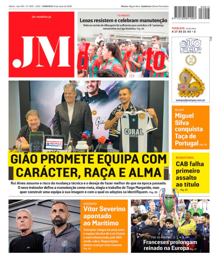 Domingo, 31 de maio de 2026