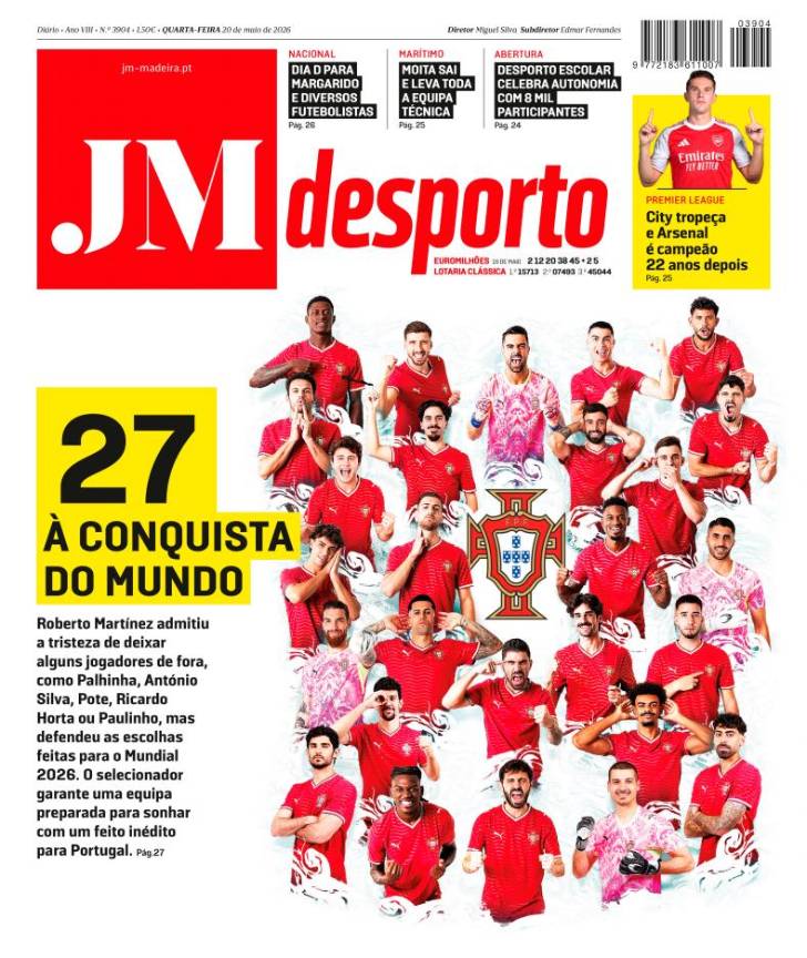 Quarta-feira, 20 de maio de 2026