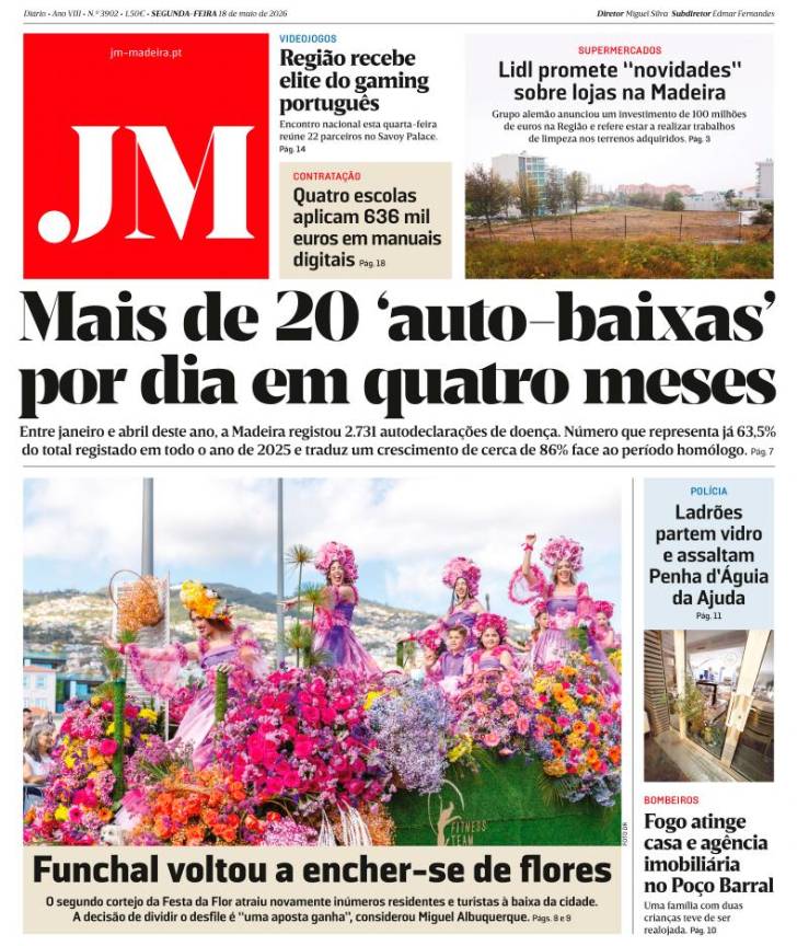 Segunda-feira, 18 de maio de 2026