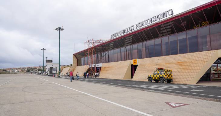 Aterragem de emergência no Porto Santo