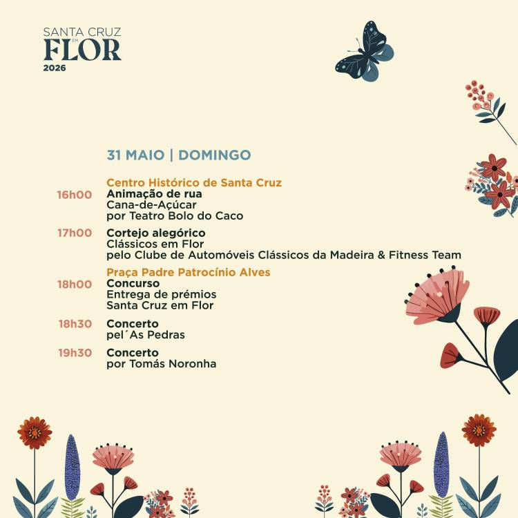 Santa Cruz em Flor 2026 encerra com dois dias de animação intensa