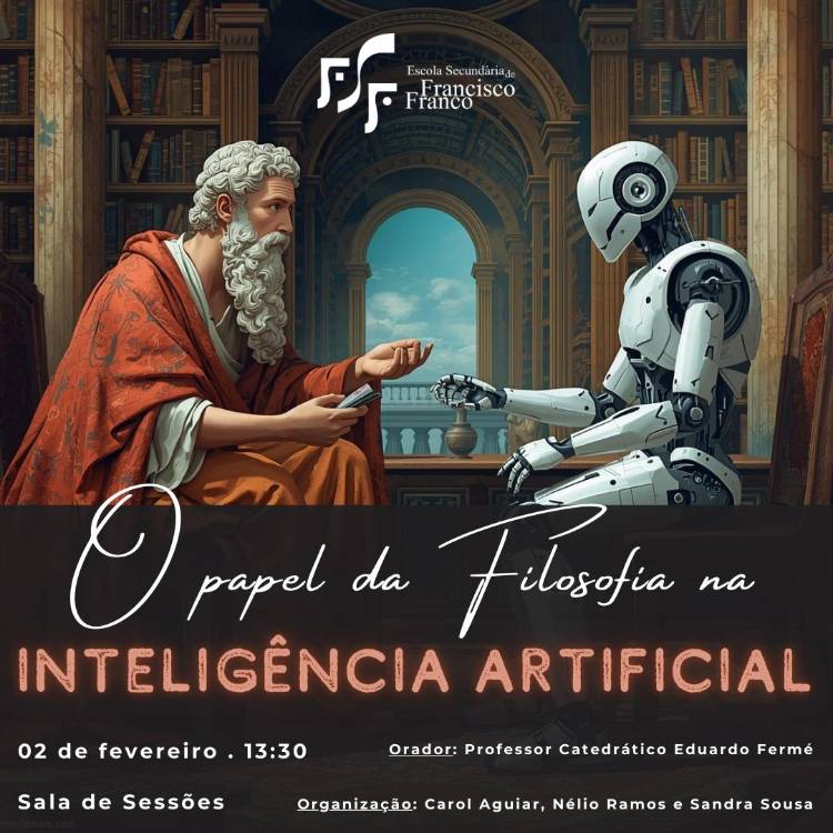 Francisco Franco recebe conferência sobre ‘O papel da Filosofia na Inteligência Artificial’