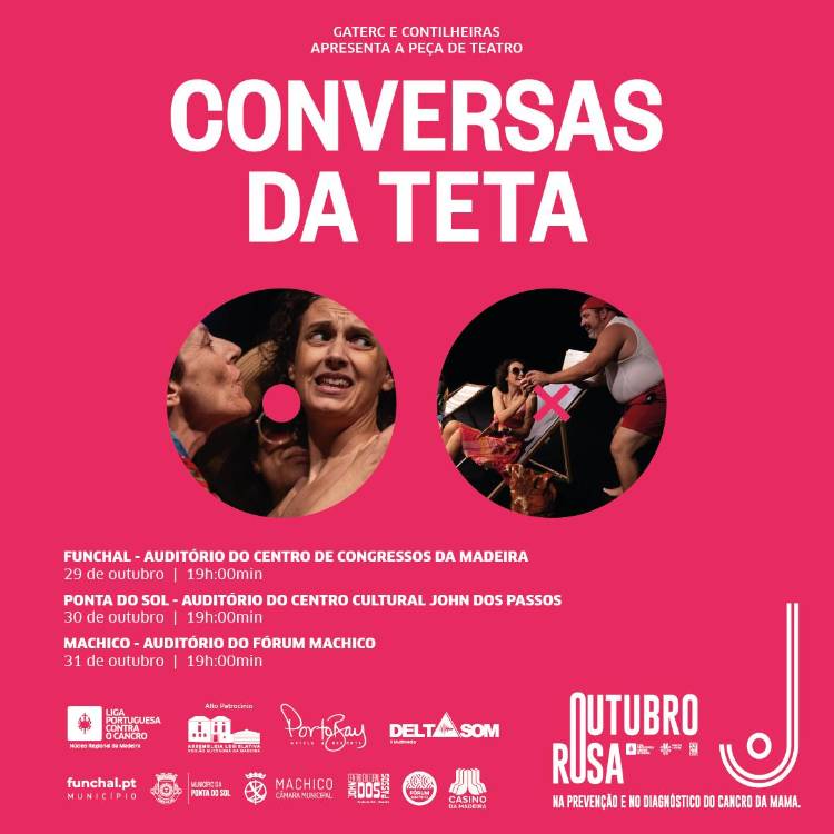 Liga Portuguesa Contra o Cancro promove peça ‘Conversas da Teta’ em vários palcos da Madeira