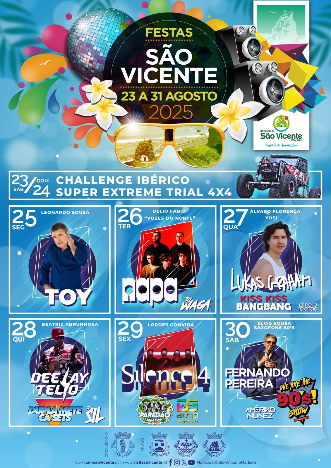 Lukas Graham, Silence 4, Deejay Telio, NAPA e mais no cartaz das Festas de São Vicente