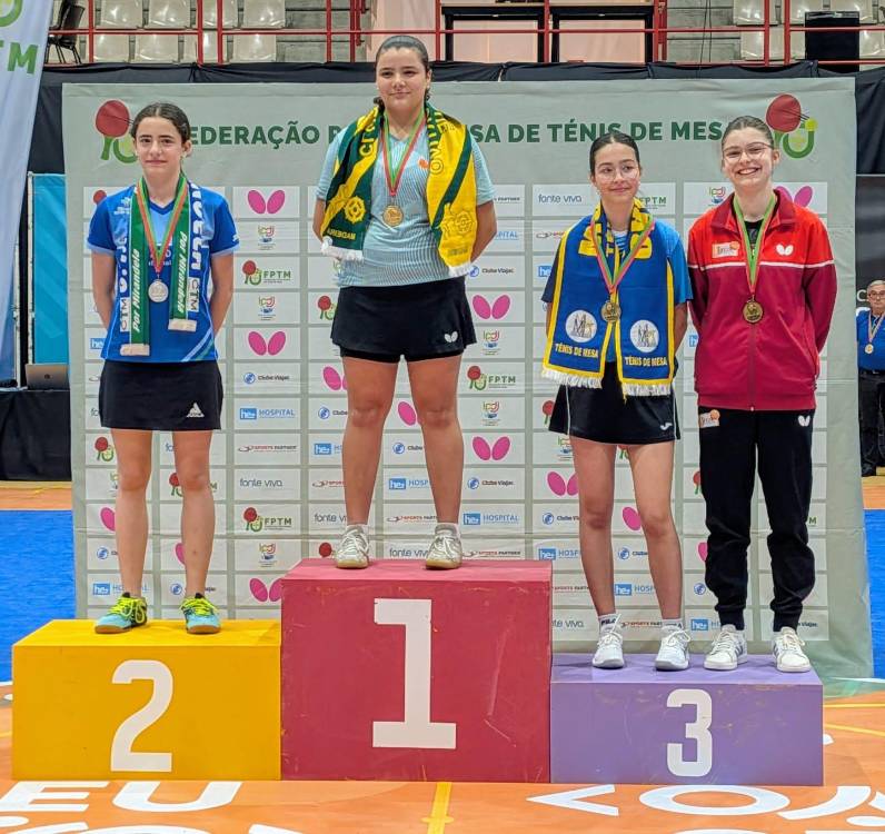 Ténis de mesa: Leonor Gomes do ‘São Roque’ campeã nacional sub 15