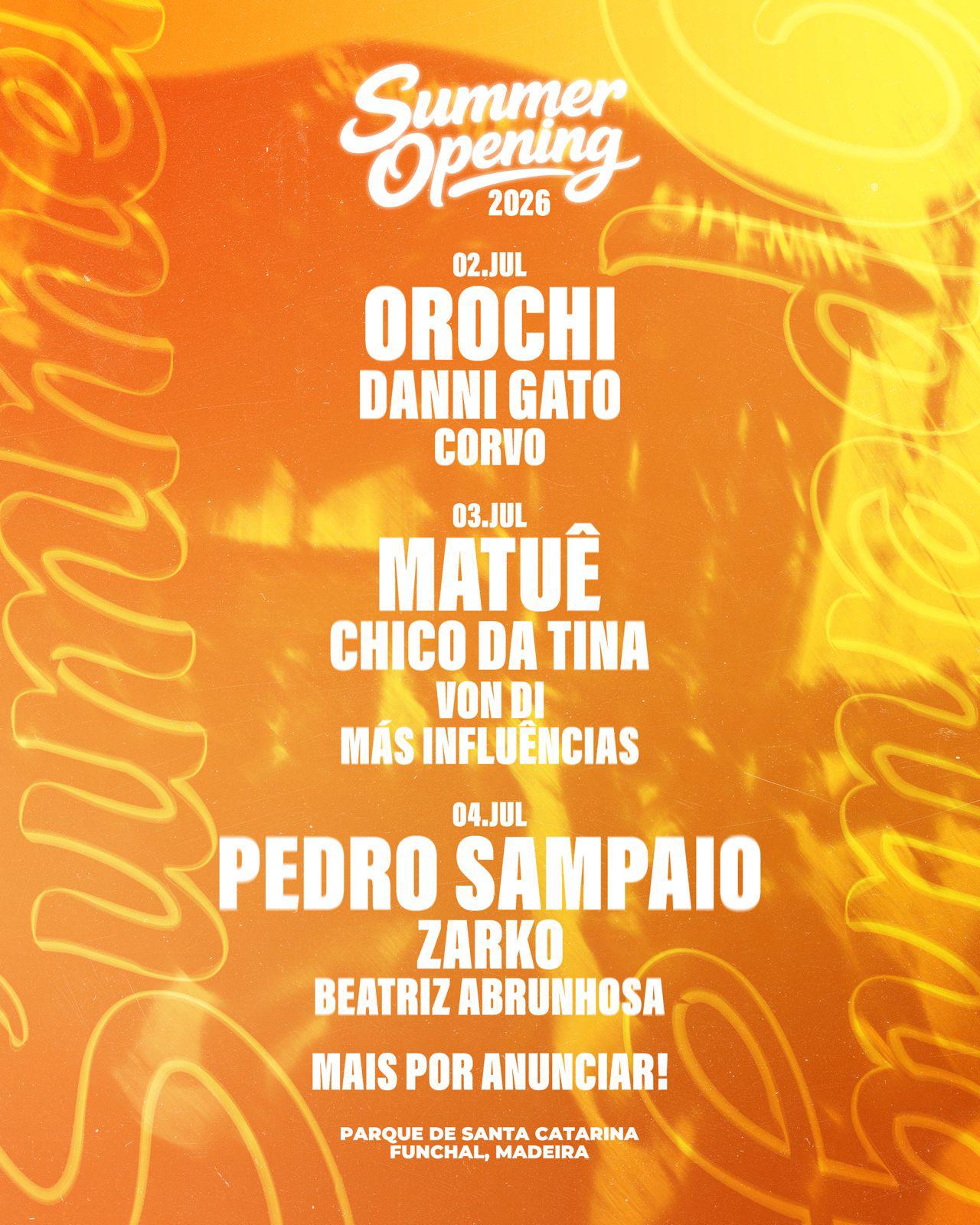 Matuê atua pela primeira vez na Madeira no Summer Opening