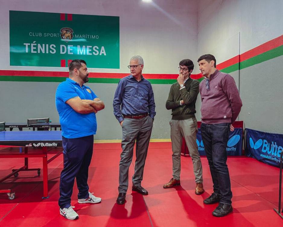 Ténis de Mesa do Marítimo reforçado com novo espaço nos Barreiros