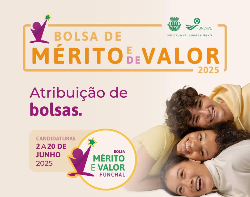 Funchal: Abertas candidaturas para as Bolsas de Mérito e Valor