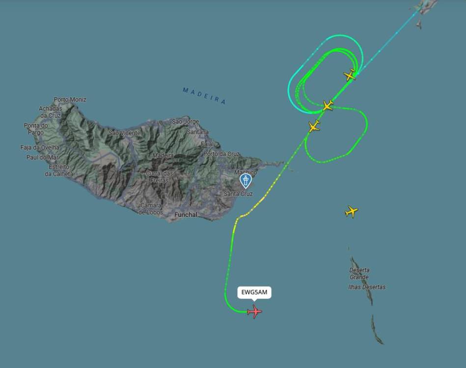 Vento condiciona aterragens no aeroporto