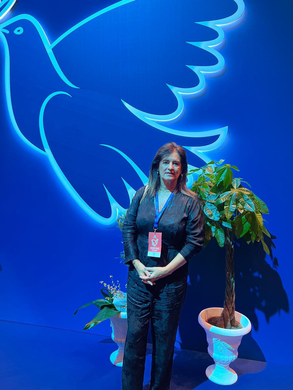 Rubina Leal em Roma no Encontro Internacional pela Paz