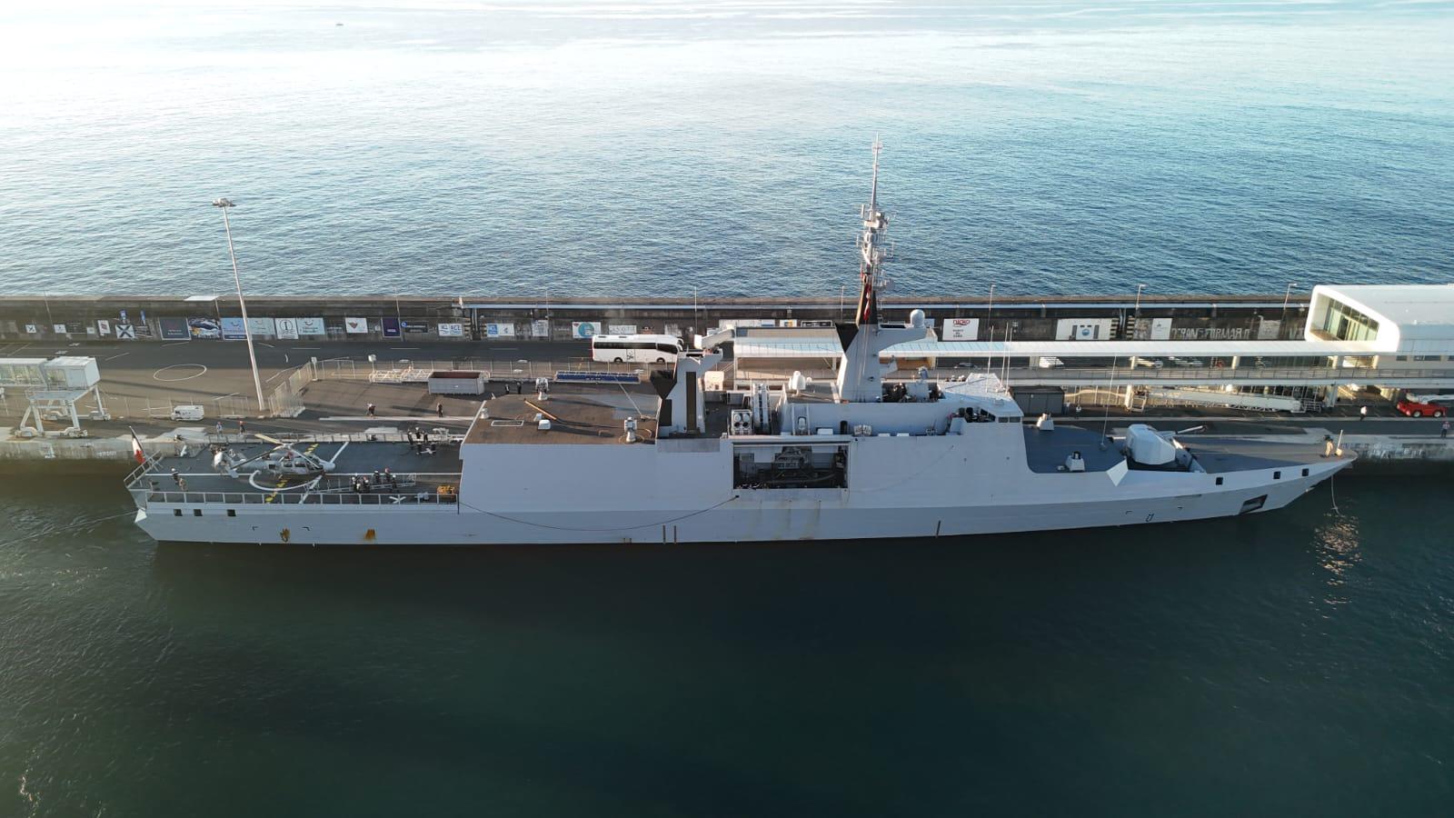 Fragata francesa ‘Courbet’ já está no Funchal