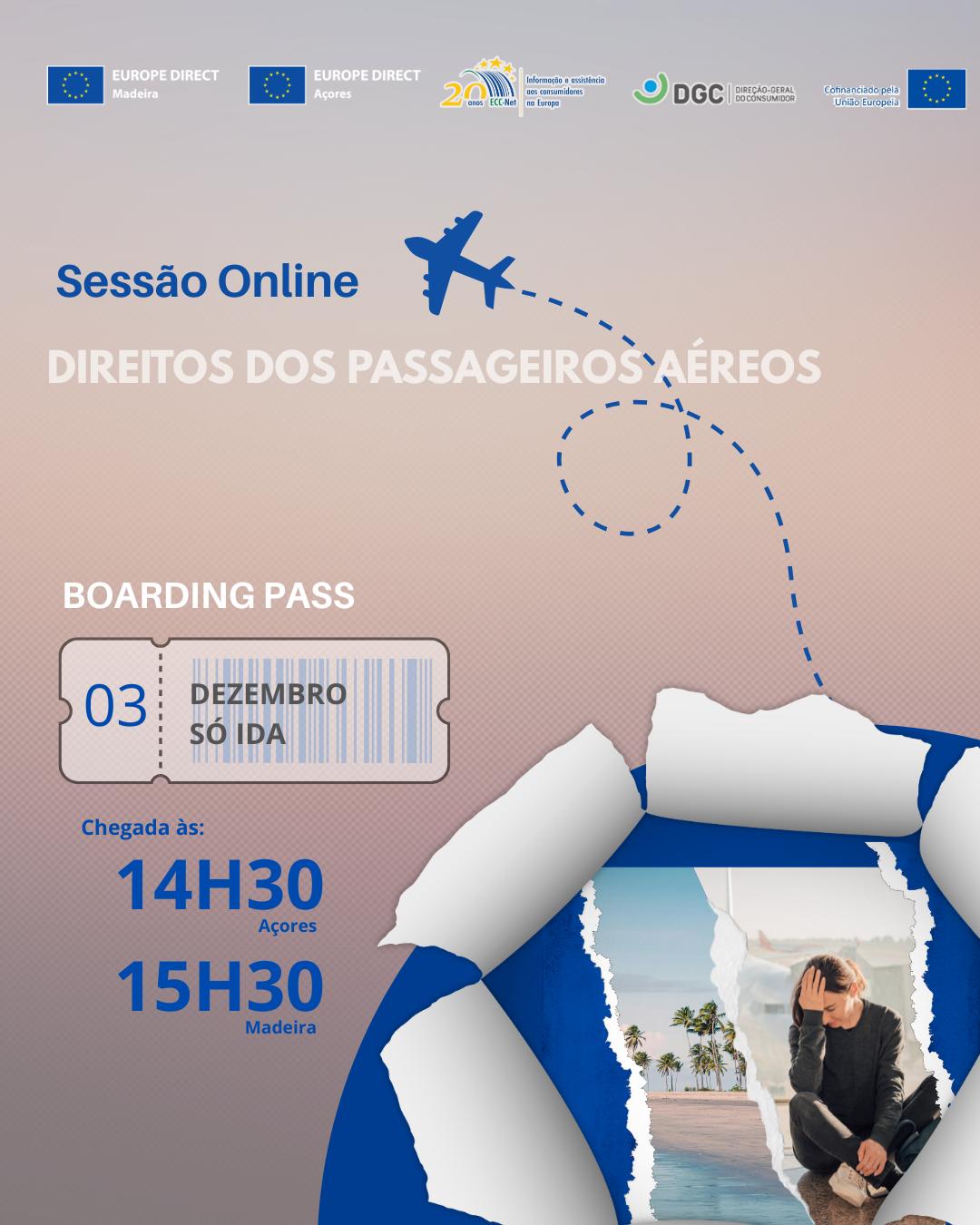 ‘Europe Direct’ promove sessão sobre os direitos dos passageiros aéreos