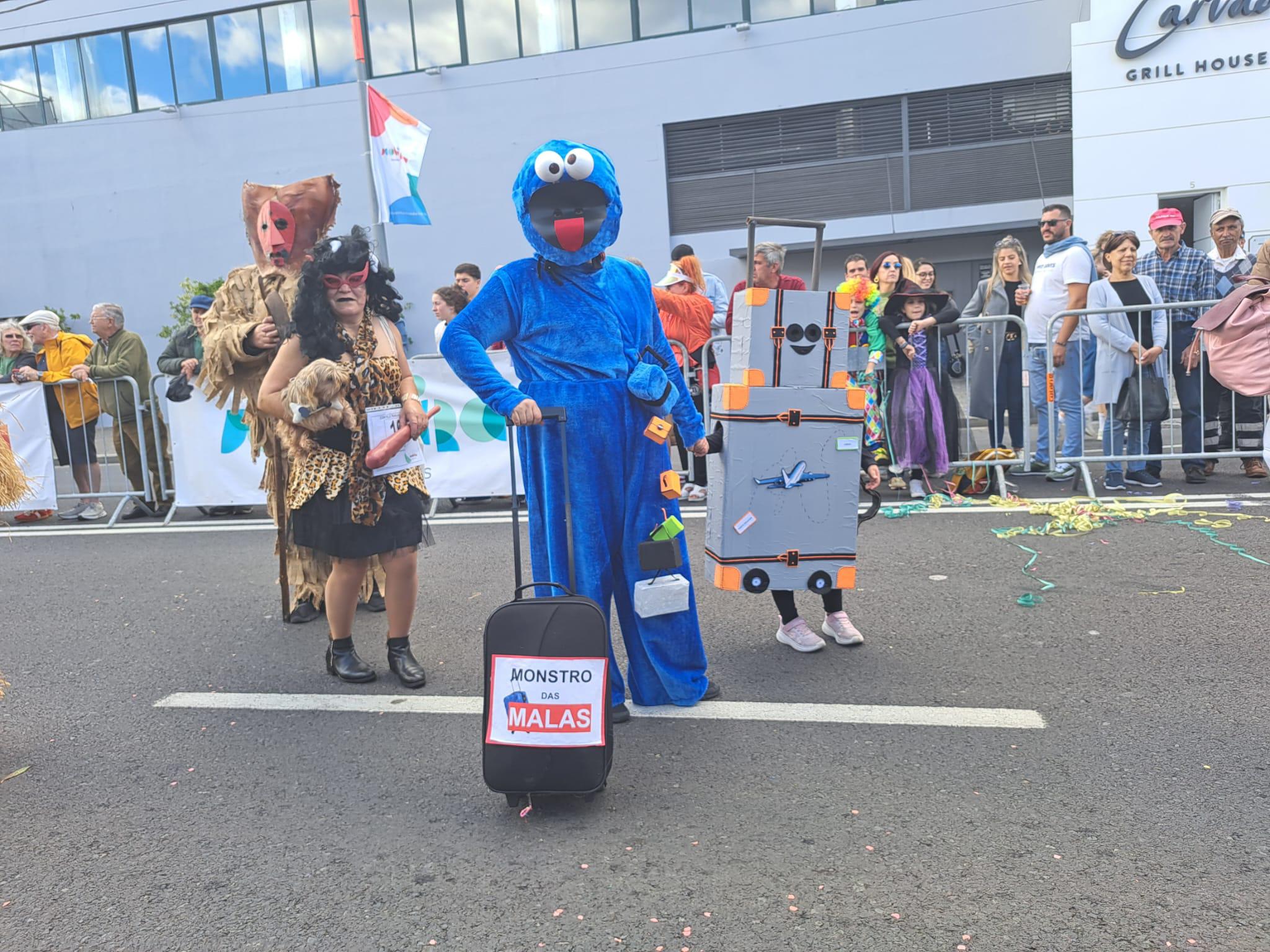 O Monstro das Malas ficou em primeiro na categoria crianças.