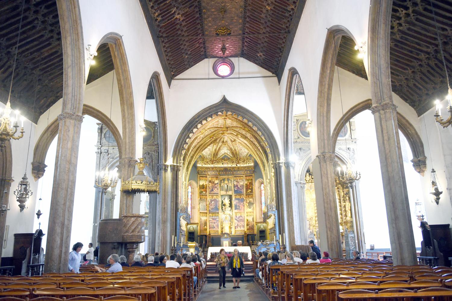 Visita guiada à Sé do Funchal, em março de 2019, antes do projeto ir para o terreno.